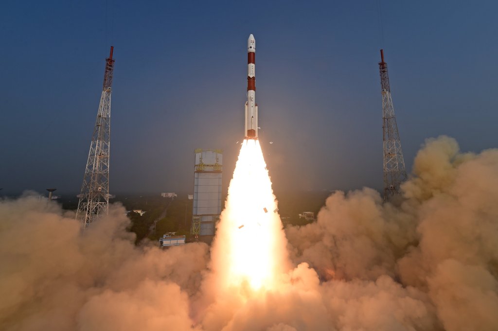 The launch of the X-Ray Polarimeter Satellite (XPoSat) (Image/ISRO)