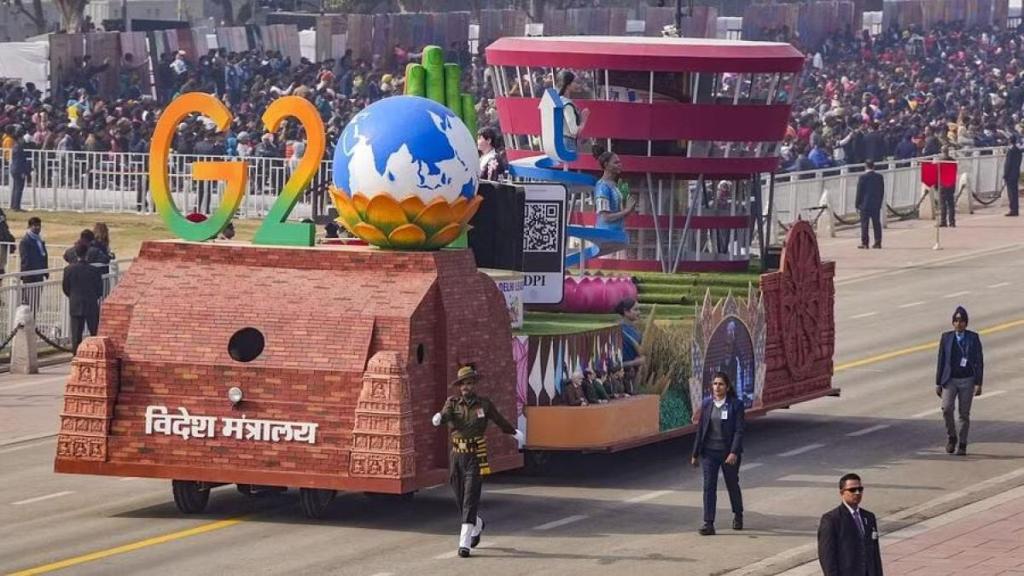 g20 tableau ,republic day parade ,rebpublic day tableau,mea's tableau,g20 ,g20 tableau