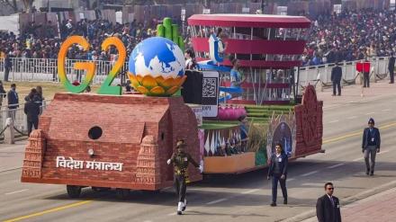 g20 tableau ,republic day parade ,rebpublic day tableau,mea's tableau,g20 ,g20 tableau