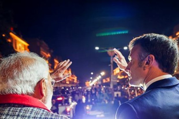 Macron's trip marks the culmination of a significant year for the India-France relationship, celebrating the 25th anniversary of their strategic partnership. (Image: PTI)