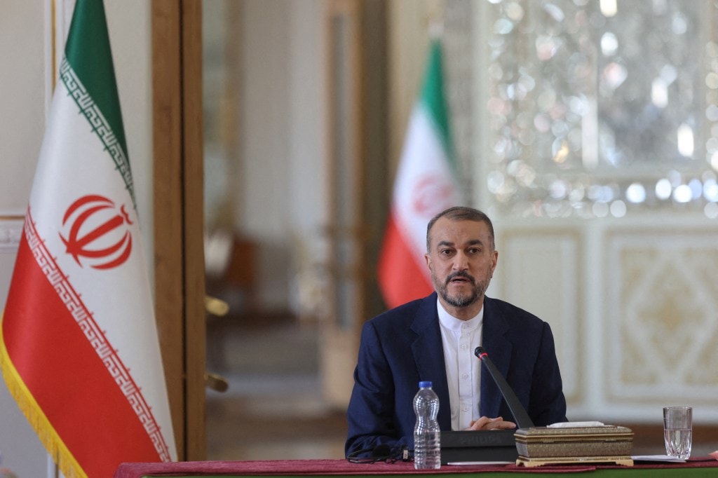 Iranian Foreign Minister Hossein Amirabdollahian speaks during a news conference in Tehran, Iran (Image/Reuters)