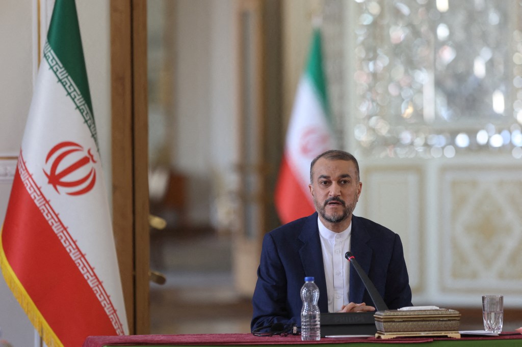 Iranian Foreign Minister Hossein Amirabdollahian speaks during a news conference in Tehran, Iran (Image/Reuters)