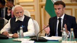 india france bilateral ties, india france joint defence production, macron modi talks, macron in india, French President Emmanuel Macron, French President Emmanuel Macron india visit, Emmanuel Macron