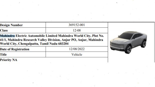 Mahindra coupe electric SUV patent (1)
