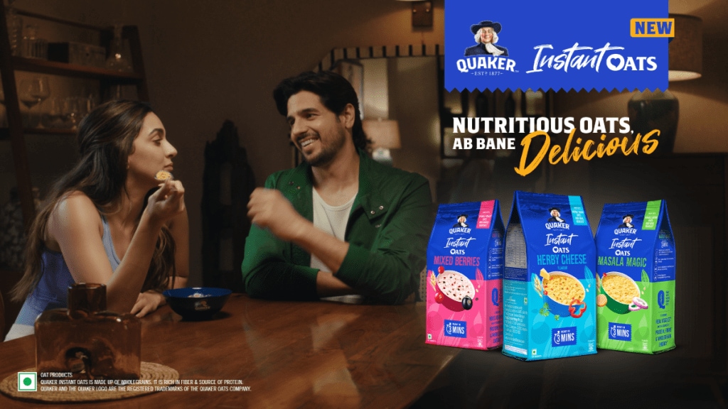 The film ends with Kiara enjoying the oats Sid prepares, concluding with the tagline ‘Nutritious Oats, Ab Bane Delicious’