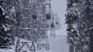Cable car cabins are pictured in Gulmarg, Kashmir (Image/Reuters)