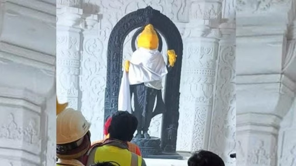 1st photo of Ram Lalla idol installed inside Ayodhya temple's sanctum sanctorum 1st photo of Ram Lalla idol installed inside Ayodhya temple's sanctum sanctorum