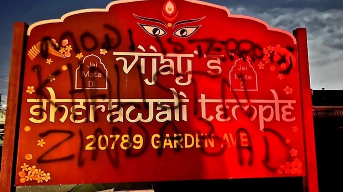 Another Hindu Temple defaced with pro-Khalistan graffiti in California