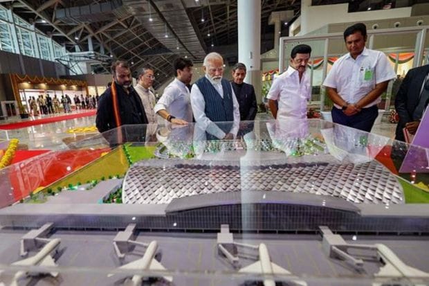 Constructed at a cost exceeding Rs 1,100 crore, the new terminal is designed to accommodate over 3,500 passengers during peak hours each day and more than 44 lakh passengers annually. To enhance passenger experience, the NITB incorporates state-of-the-art amenities and features. (Photo: PTI)