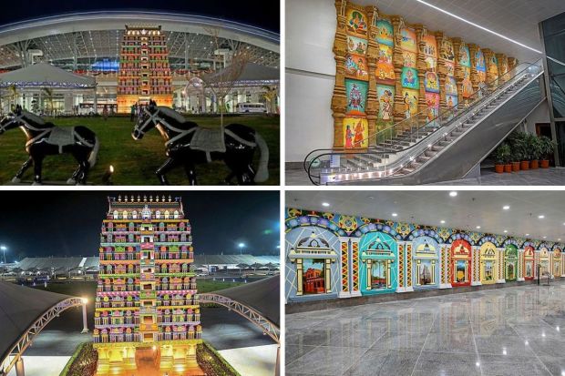 Prime Minister Narendra Modi inaugurated the new terminal building of the Tiruchirappalli International Airport -- Tamil Nadu's second-largest terminal in terms of international traffic, after the one in the capital Chennai, on Tuesday. The new airport terminal is poised to improve air connectivity and stimulate economic growth for residents in Trichy and its surrounding regions. PM Modi laid the foundation stone for this ambitious project on February 10, 2019. (Photo: PTI)