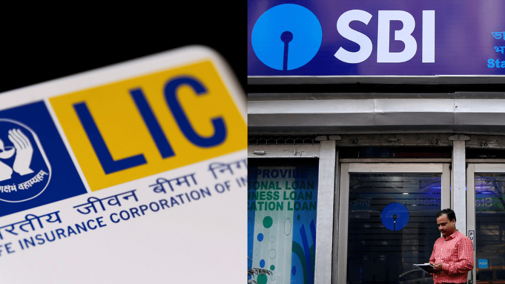 LIC vs SBI stock price