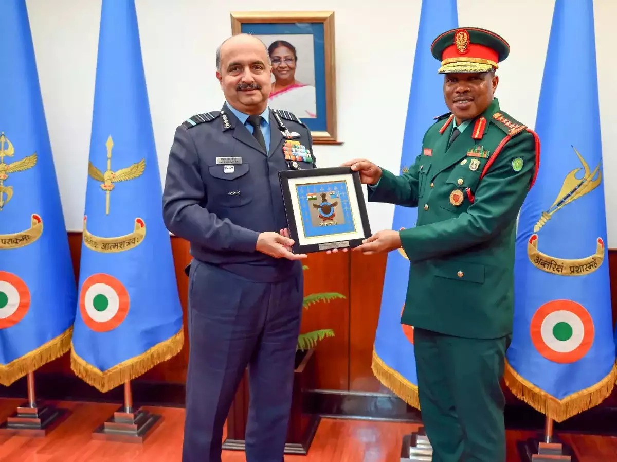 Chief of Defence Forces for Tanzania, General Jacob John Mkunda visited India last month (Image/ Indian Air Force) Chief of Defence Forces for Tanzania, General Jacob John Mkunda visited India last month (Image/ Indian Air Force)