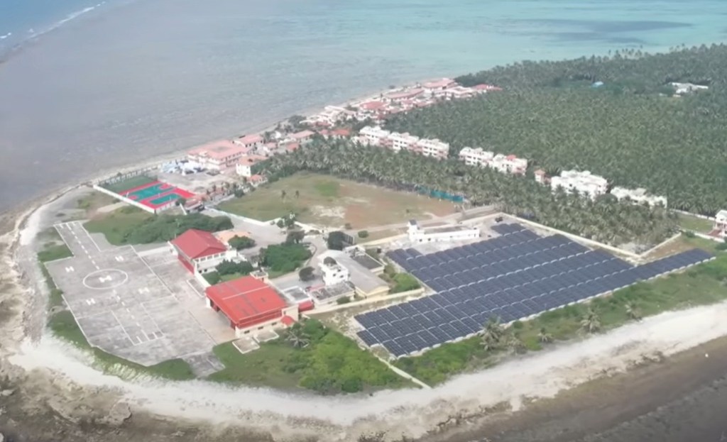 Region's first on-grid solar project has a state-of-the-art Battery Energy Storage System (BESS) technology (Image/Narendra Modi)