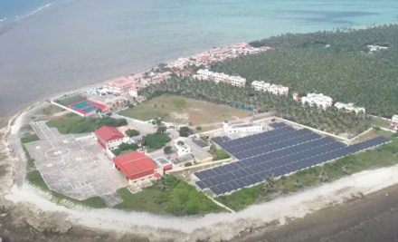 Region's first on-grid solar project has a state-of-the-art Battery Energy Storage System (BESS) technology (Image/Narendra Modi)