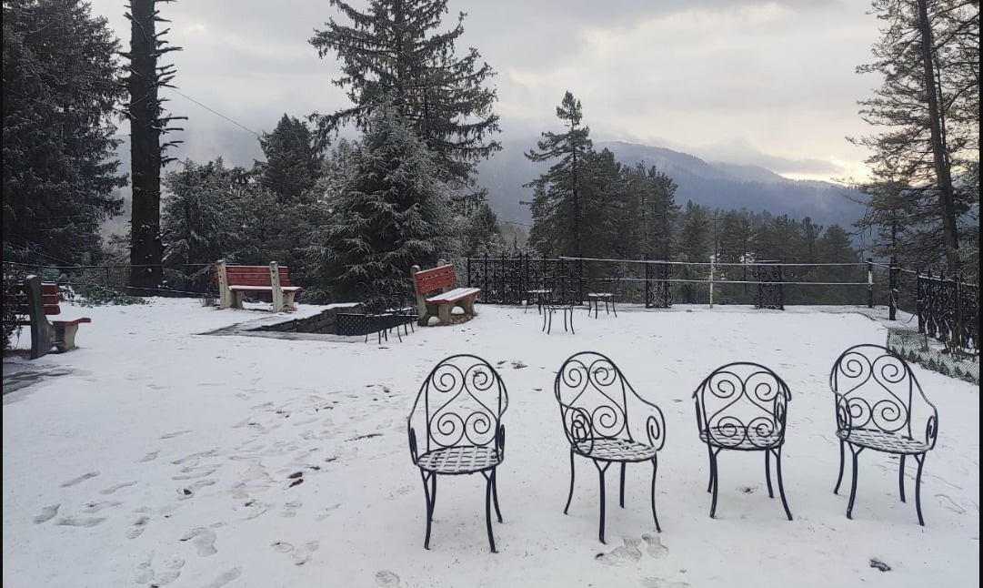 Higher reaches of Mandi, Sirmour, and Shimla districts including Shimla city and adjoining areas are likely to witness one or two spells of heavy snowfall (Image/ANI)