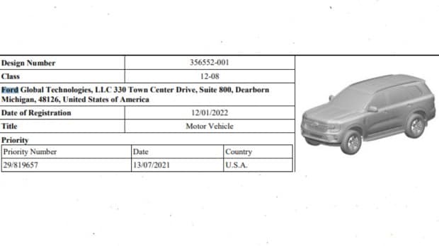 ford Endeavour patent