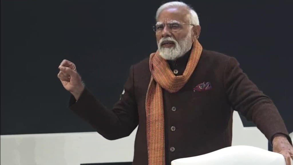 PM Modi advised students against shouldering excessive burdens.