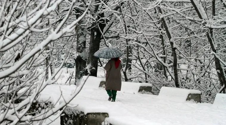 Light isolated rainfall/snowfall is predicted over Hilly regions including Jammu-Kashmir, Ladakh, Himachal Pradesh, and Uttarakhand on January 9 (Express Photo: Shuaib Masoodi)