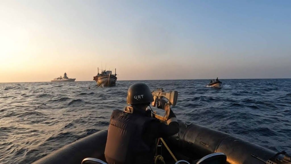 Indian Navy, Arabian Sea, Indian Naval Maritime Patrol Aircraft, Gulf of Aden, top news, latest news, defence news,