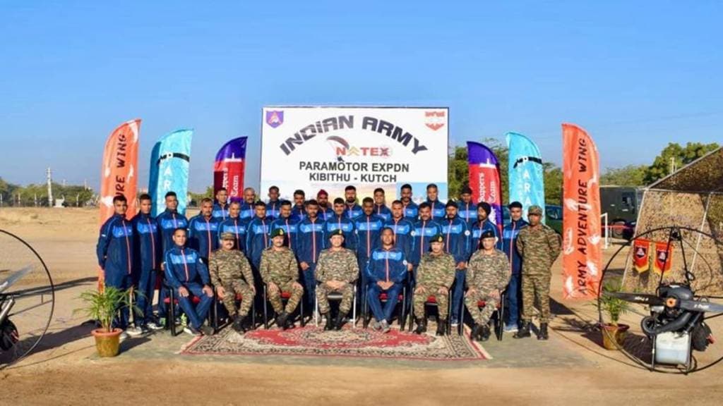 indian army, kargil war, indian army paramotor expedition, rann of kutch, army, defence, defence news indian army, kargil war, indian army paramotor expedition, rann of kutch, army, defence, defence news