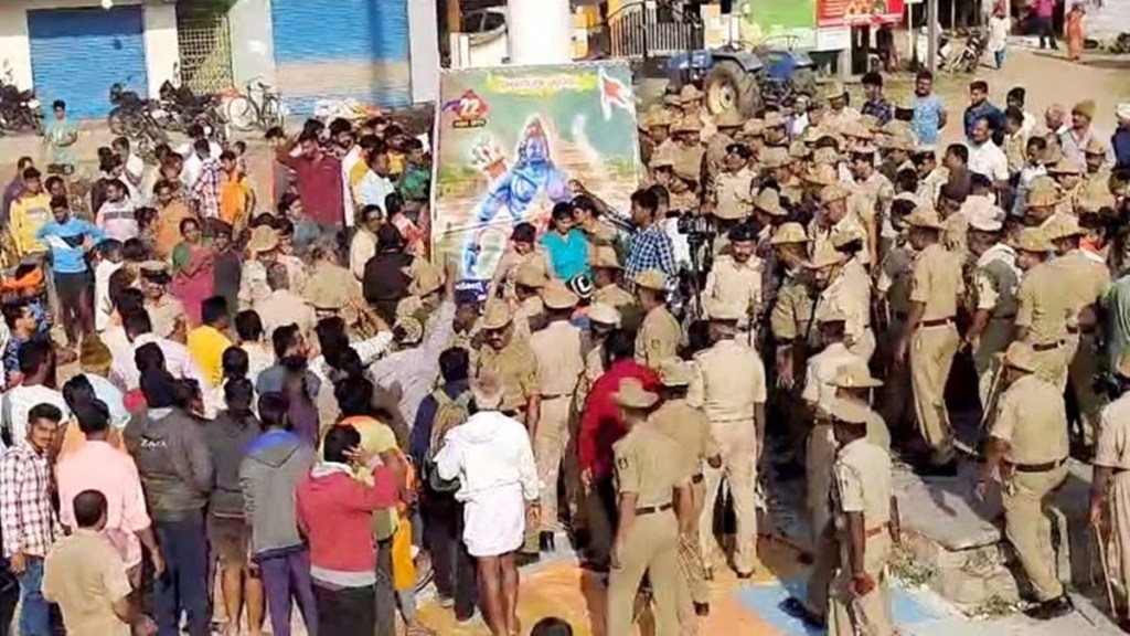 Karnataka: Security tightened as BJP workers stage protest over removal of 'Hanuman' flag in Mandya, Section 144 imposed