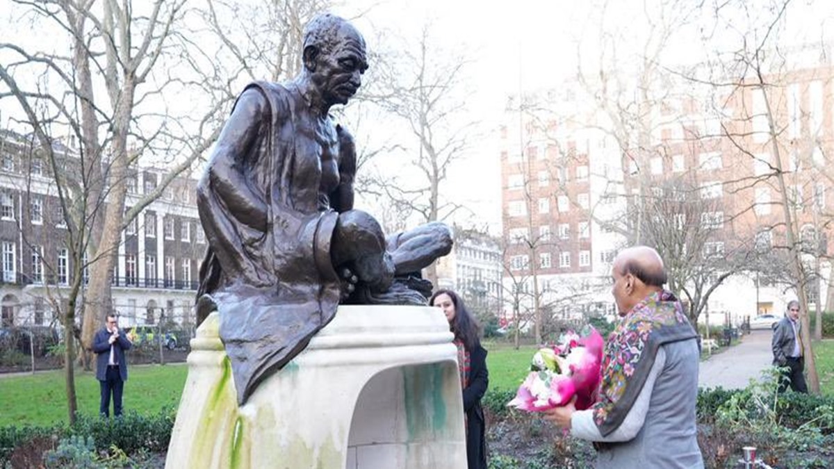 Rajnath Singh, UK, UK Vikram Doraiswami, Gandhi memorial, Gandhi Jayanti, top news, latest news, defence news, Rajnath Singh, UK, UK Vikram Doraiswami, Gandhi memorial, Gandhi Jayanti, top news, latest news, defence news,