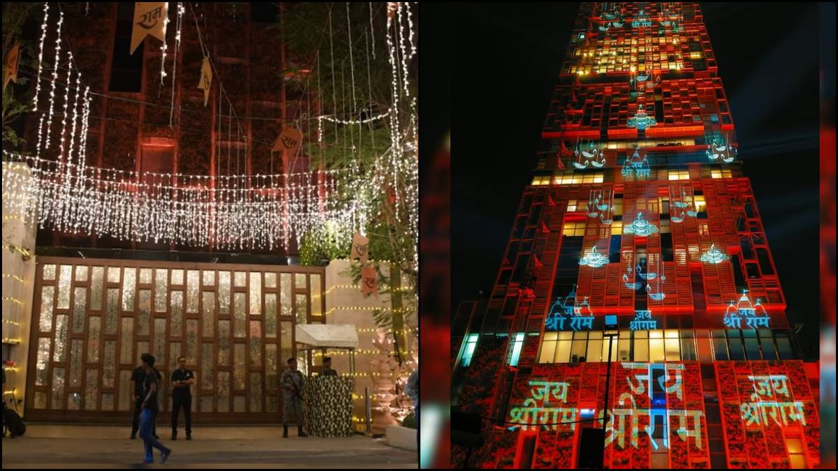 Mukesh Ambani, Ram Mandir, Mukesh Ambani house Ram Mandir, Ayodhya, Ayodhya decoration, Mukesh Ambani house decoration Pran Pratishtha, Ram Mandir Pran pratishtha, Mukesh Ambani net worth, Nita Ambani net worth, Mukesh Ambani news