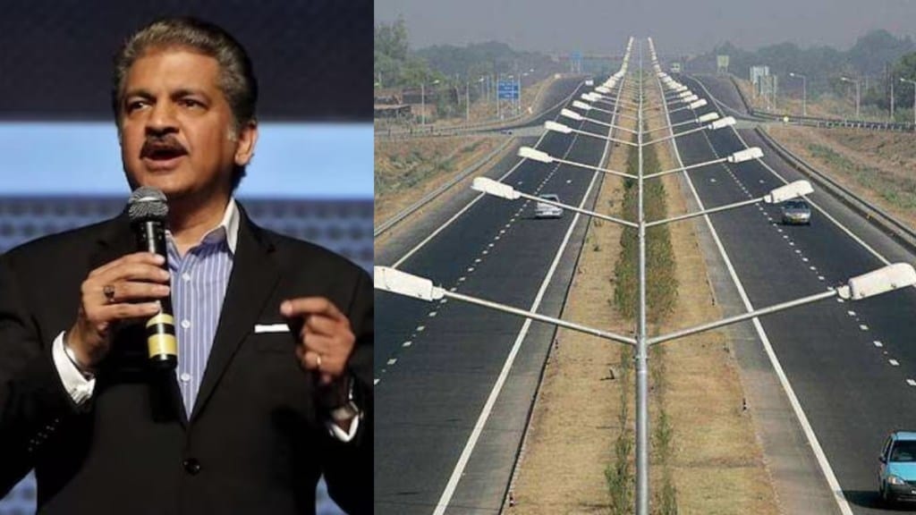 Nitin Gadkari, Anand Mahindra, Anand Mahindra India road, Anand Mahindra Nitin Gadkari, Roadways, India's road network, Delhi-Mumbai Expressway, Indian roads, India's roadways