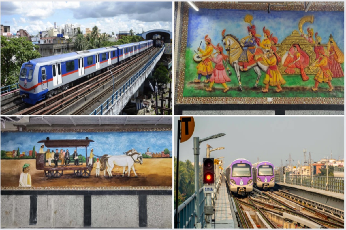 Kolkata metro is reshaping its urban landscape with captivating murals