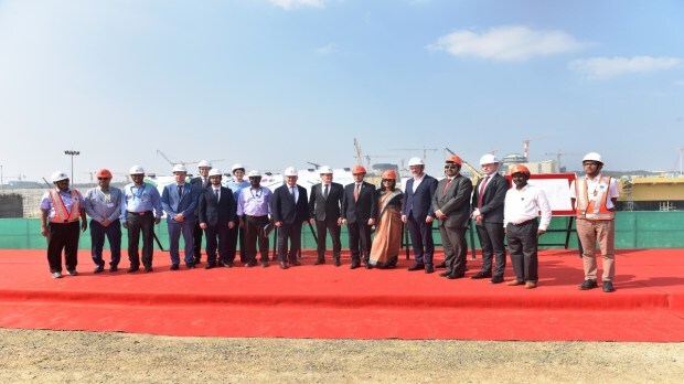 Alexey Likhachev, Head of Rosatom State Corporation and Ajit Kumar Mohanty, Head of the Department for Atomic Energy of the Government of India
