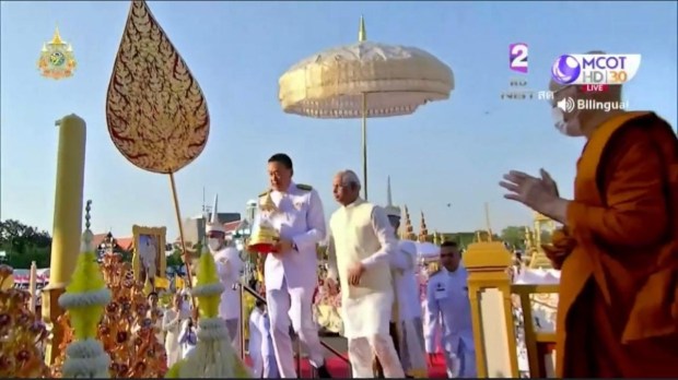 Ambassador Singh noted a solemn prayer ceremony upon their arrival at Bangkok's Don Mueang Airport on February 22 (Image: Indian Embassy in Thailand)