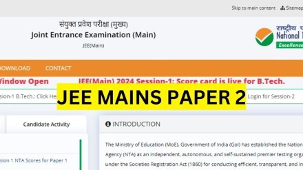 JEE Mains Paper 2 Result LIVE: NTA to release scorecards soon