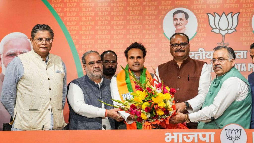 Ritesh Pandey joins BJP