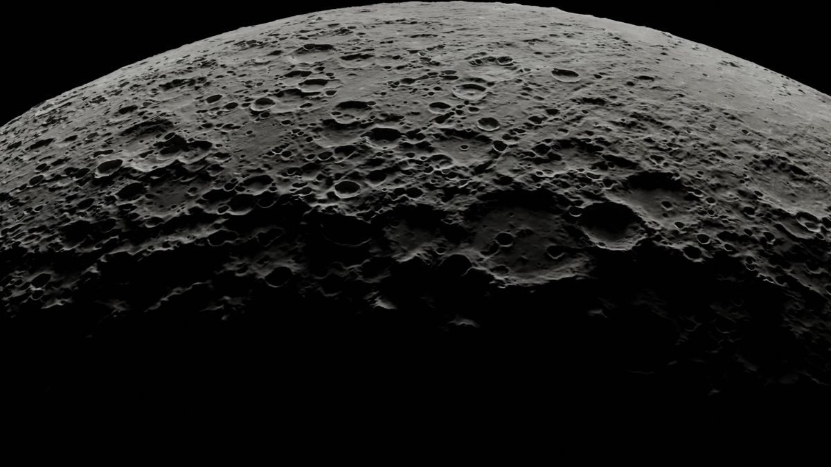 The study, which reveals the evidence for enhanced possibility of water ice occurrence in the polar craters of the moon, was conducted by ISRO. The study, which reveals the evidence for enhanced possibility of water ice occurrence in the polar craters of the moon, was conducted by ISRO.
