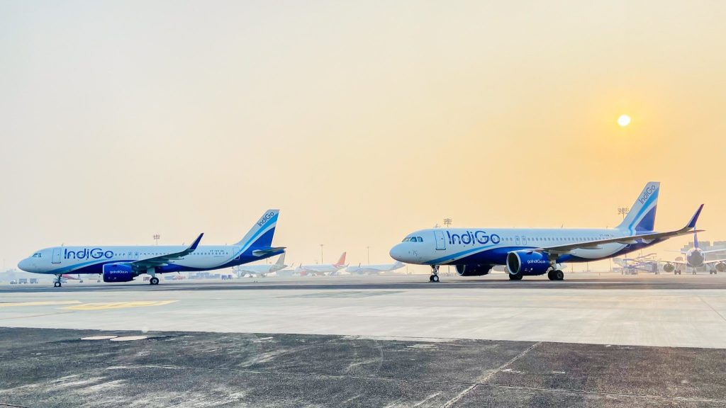 The incident involved two planes viz Airbus A321 with the registration VT-IUO, and the other was an Airbus A320 (Image/@IndiGo6E)