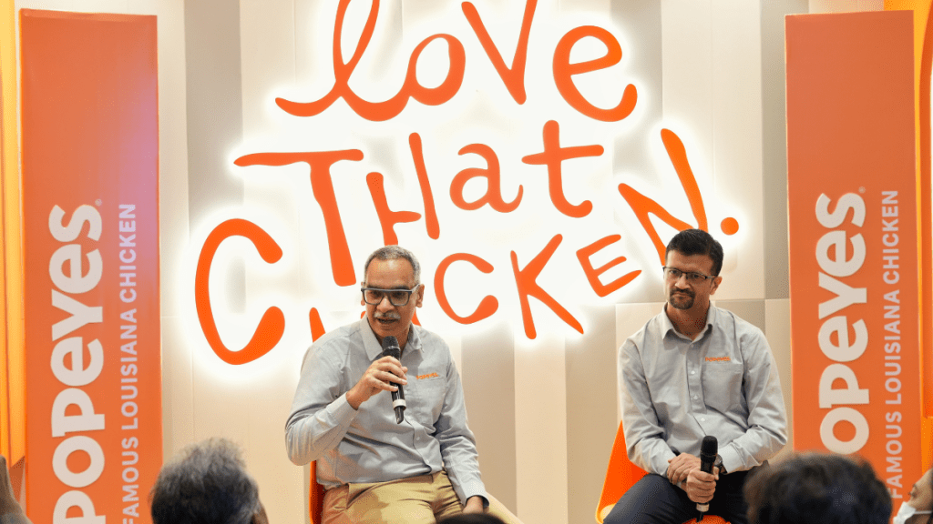 Like Domino's, Popeyes has its own delivery fleet (a zero-emission one), along with a presence on popular food aggregator apps such as Zomato and Swiggy Like Domino's, Popeyes has its own delivery fleet (a zero-emission one), along with a presence on popular food aggregator apps such as Zomato and Swiggy