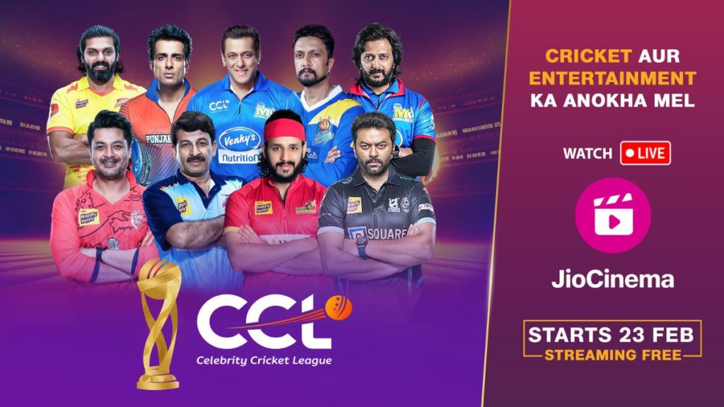 CCL has eight teams representing India’s film industries including Hindi, Punjabi, Bhojpuri, Bengali, Tamil, Telugu, Kannada and Malayalam