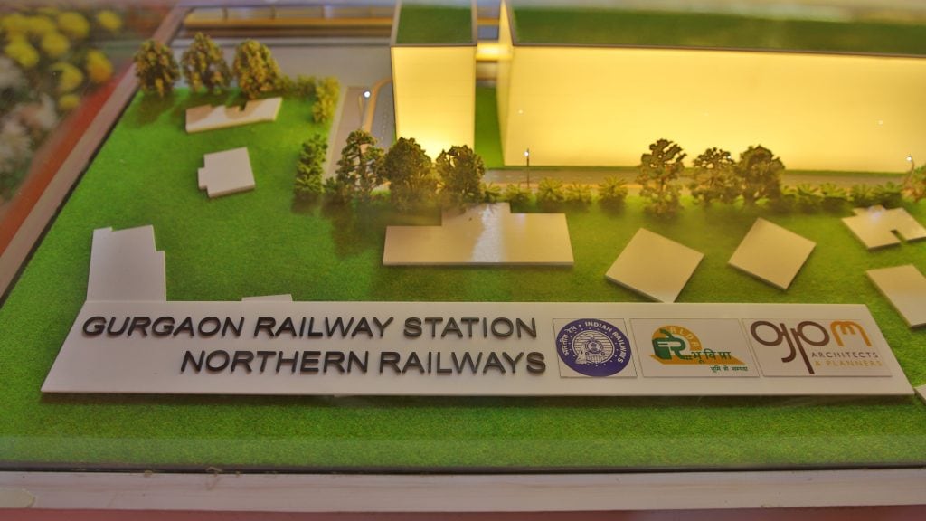 The proposed Gurgaon railway station will be based on a G+8 design (Image/@Rao_InderjitS)