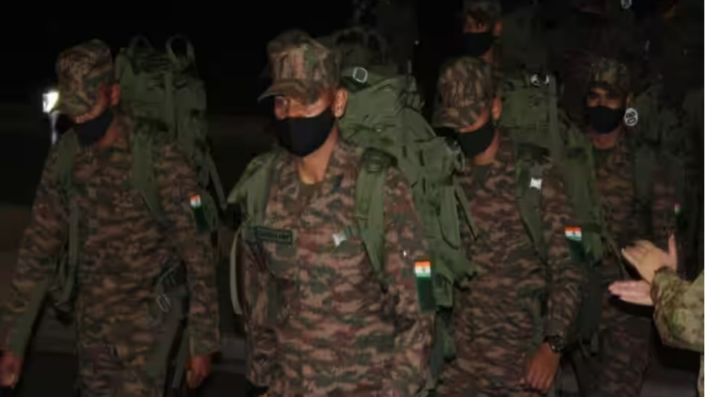 The Indian Army contingent arrived at the exercise location, Camp Imazu in Shiga province, Japan on February 12. (Image:PIB) 