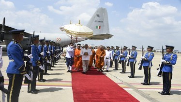 These holy relics are expected to visit four cities in Thailand - Bangkok, Chiang Mai, Ubon Ratchathani and Krabi - till 19 March 2024. (Image: Indian Embassy in Thailand)