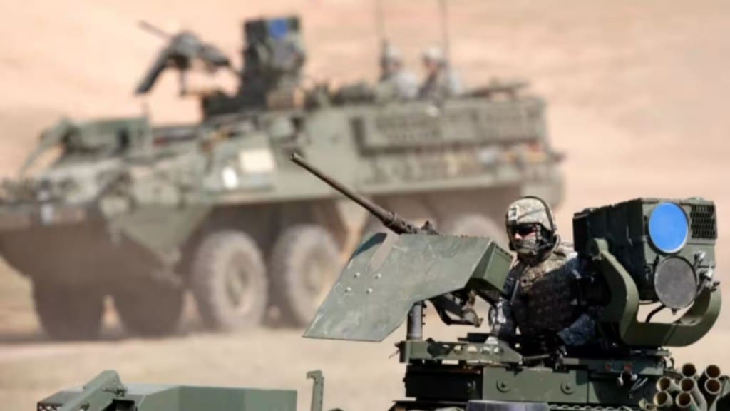 Stryker armored fighting vehicles