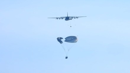 The Indian Navy conducting airborne insertions of Special Forces by paradropping inflatable crafts and MARCOs from C-130 aircraft into the Arabian Sea. (Image: Indian Navy) The Indian Navy conducting airborne insertions of Special Forces by paradropping inflatable crafts and MARCOs from C-130 aircraft into the Arabian Sea. (Image: Indian Navy)