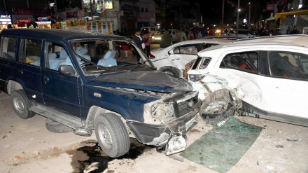 Police car accident Police car accident