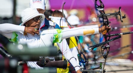 Kumari secured the top position in the women's individual recurve category (Image - World Archery)