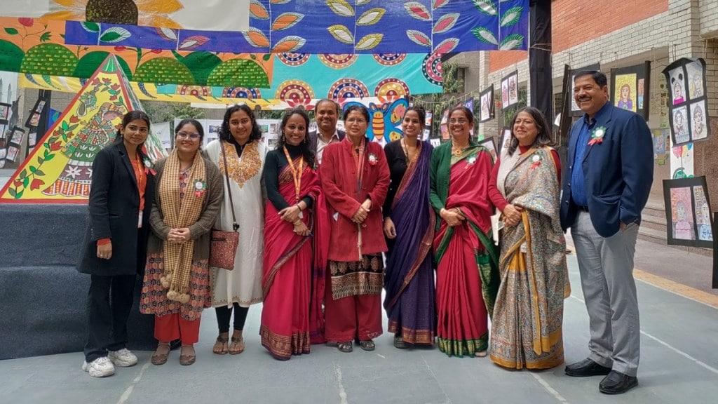 Delhi government school children shine at the Art Festival in Ambedkar Nagar, Tigri and Khanpur.