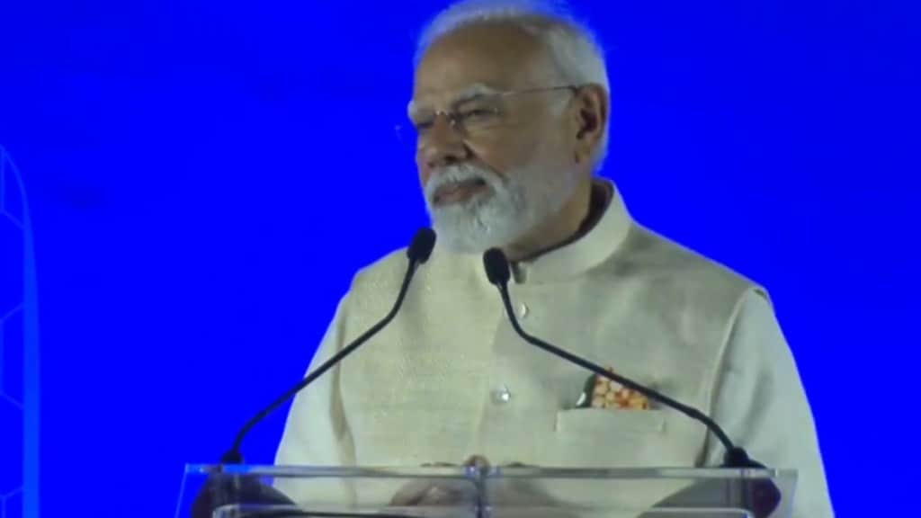 PM Modi interacts with inaugural batch of IIT Delhi–Abu Dhabi campus students.