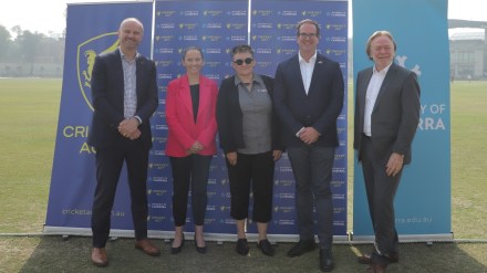 University of Canberra and Cricket ACT introduces academy-style cricket coaching in India.