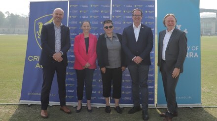 University of Canberra and Cricket ACT introduces academy-style cricket coaching in India.