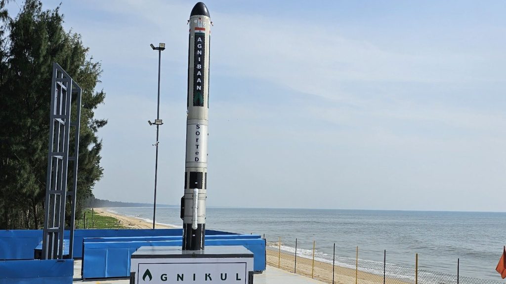 Agnibaan SOrTeD is a single-stage launch vehicle powered by AgniKul (Image/@AgnikulCosmos)
