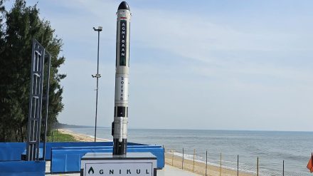 Agnibaan SOrTeD is a single-stage launch vehicle powered by AgniKul (Image/@AgnikulCosmos)